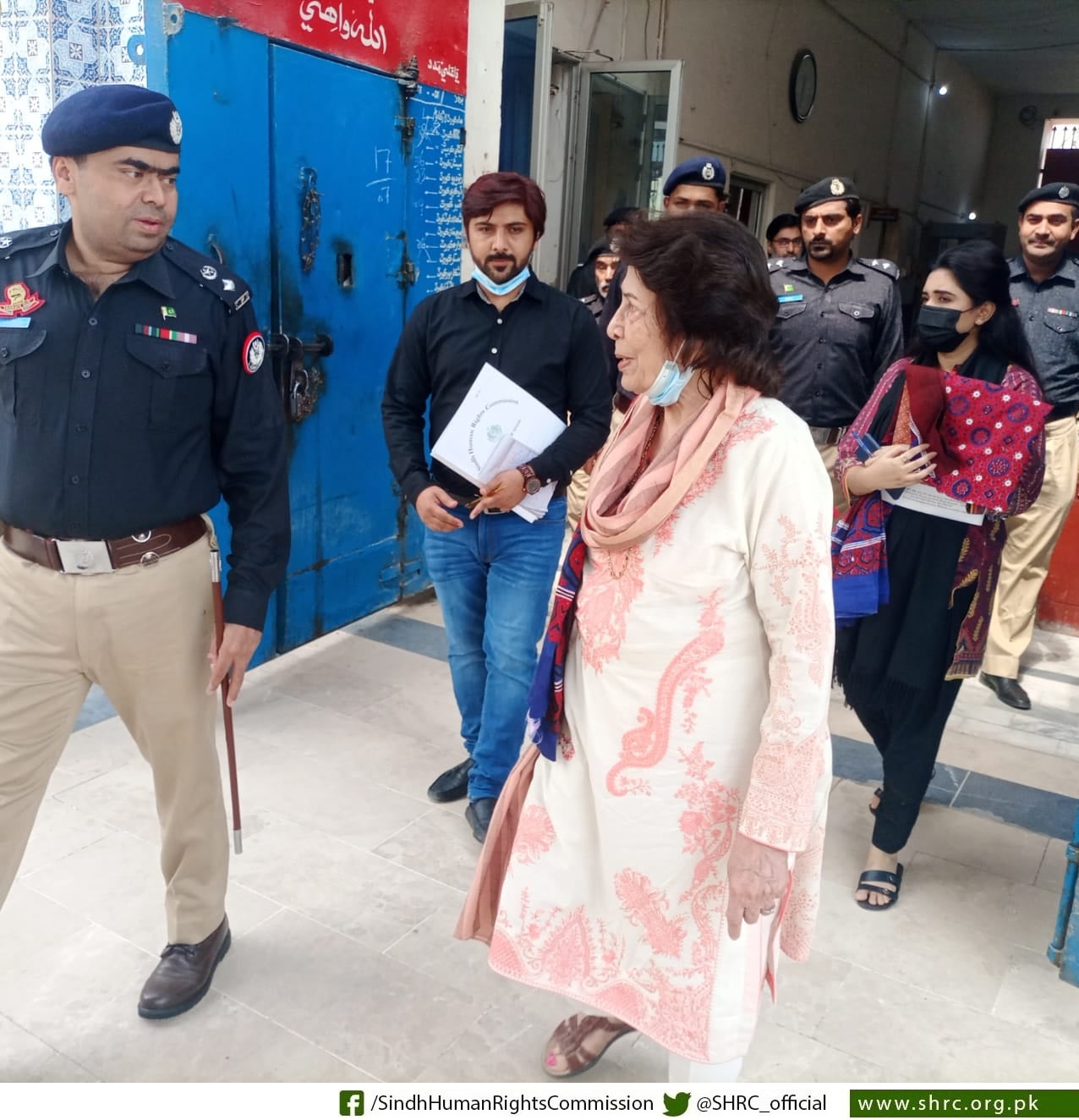Justice (R) Majida Razvi, Chairperson, SHRC visited District Jail Larkana