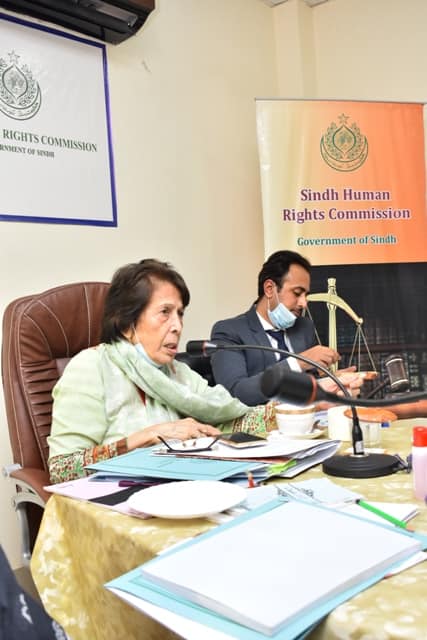 Sindh Human Rights Commission called a meeting with Government officials
