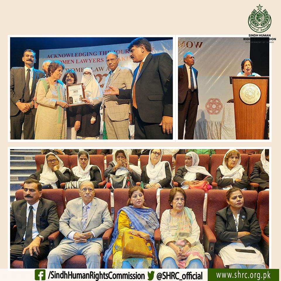 Justice (R) Majida Razvi, Chairperson, SHRC received Life Time Achievement Award 